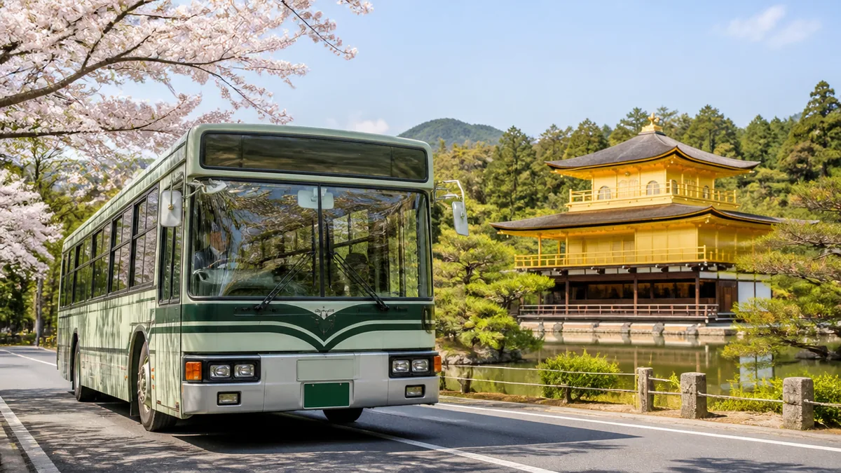 二条城から金閣寺へは市バス12系統1本が基本ルートの解説画像