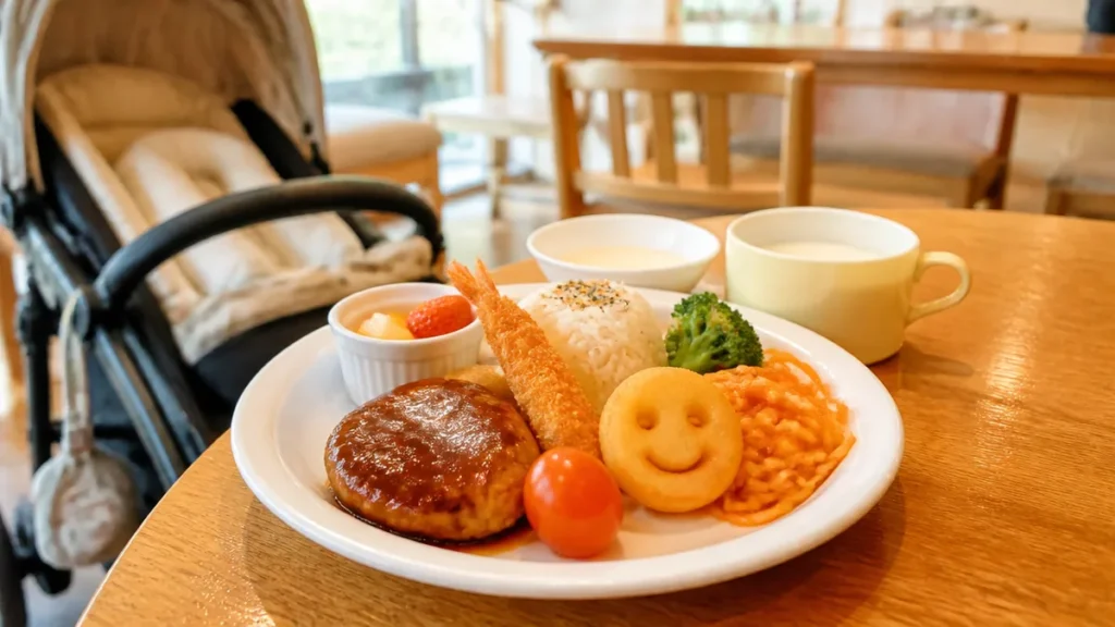 福知山 子連れランチは4軒から｜キッズプレート600円とベビーカーで入れる店の選び方のアイキャッチ画像