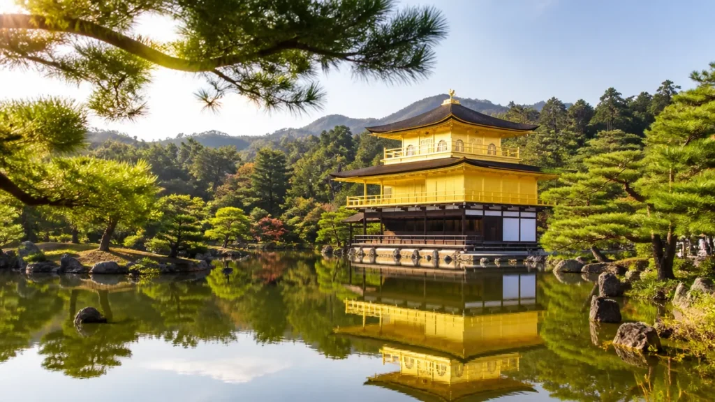 逆さ金閣寺は開門9:00の風待ちが勝負｜鏡湖池の撮る位置と拝観500円・駐車場250台のアイキャッチ画像