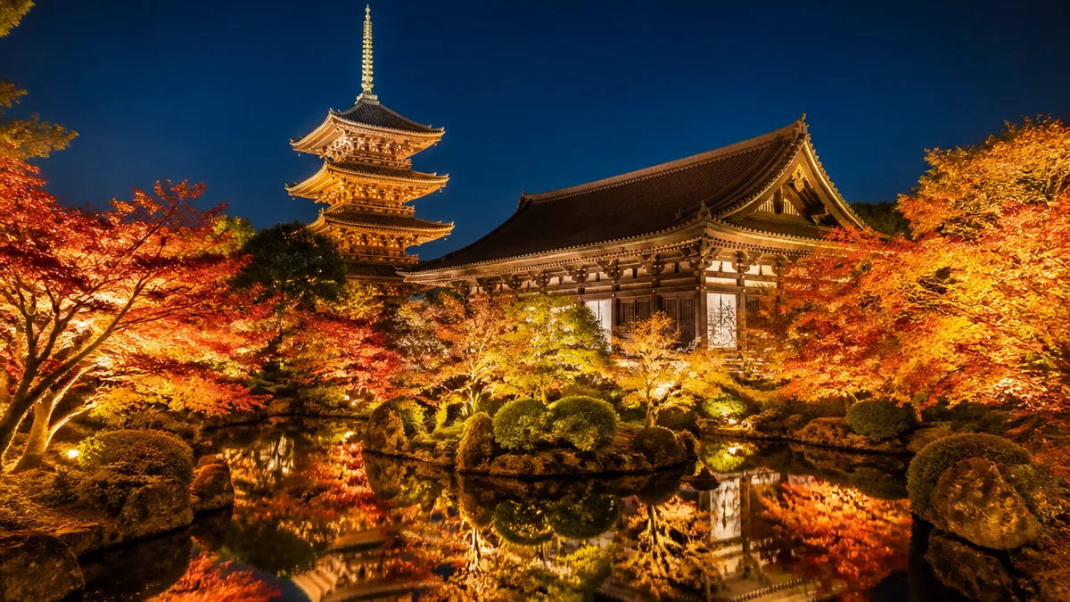 東寺紅葉ライトアップ2026の会期・時間・料金は?の解説画像