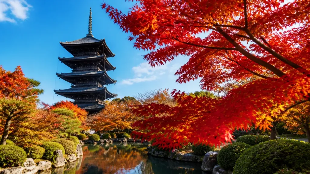 紅葉東寺は昼と夜で別料金｜見頃11月中旬〜下旬と五重塔初層1,200円・夜1,000円の回り方のアイキャッチ画像