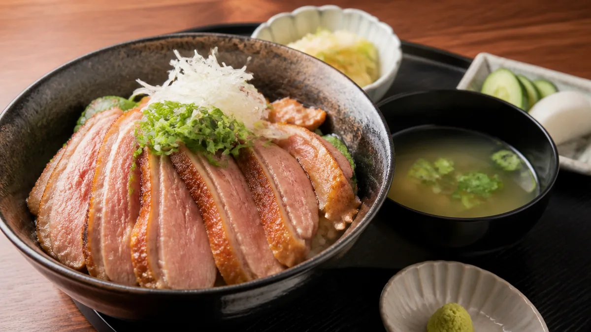 鴨のロース丼は昼だけ。柳町から徒歩1分の「鳥名子 久兵衛」をどう組み合わせる?の解説画像