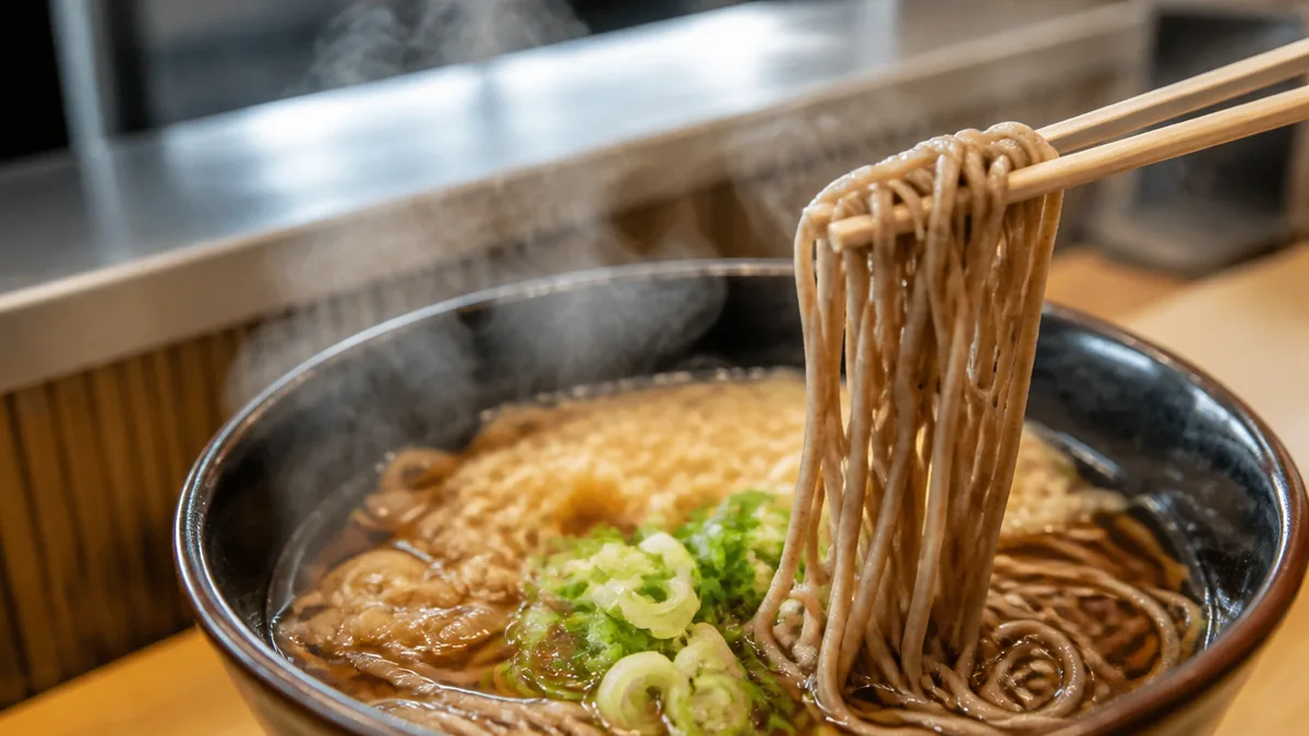 ホームの麺家で立ち食いそばを食べるなら何番線？の解説画像